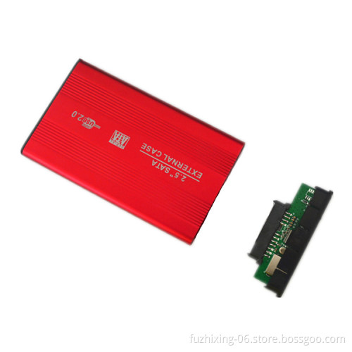 High Quality 2.5 Inch Portable USB 2.0 to SATA HDD Case Enclosure with USB Cable